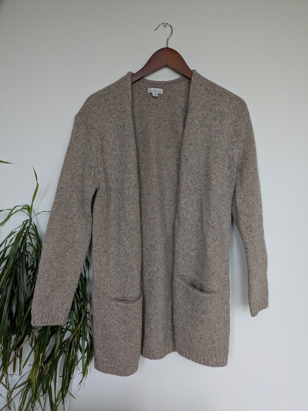 L.L.Bean Signature Lambswool Long Cardigan Sweater XS